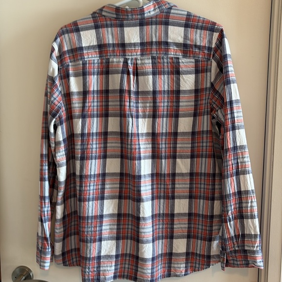 Eddie Bauer Plaid Flannel Shirt, XL - Picture 2 of 5